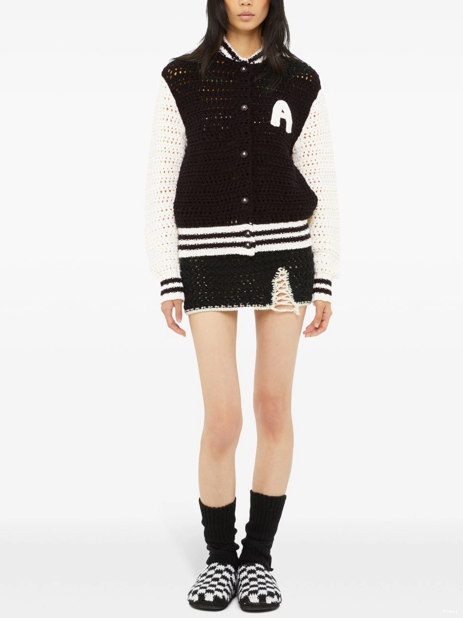 Affordable Women Alanui jacket bomber crochet-knit 0627
